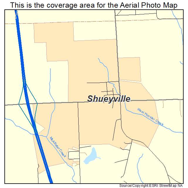 Shueyville, IA location map 