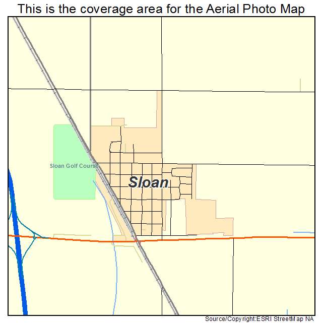 Sloan, IA location map 