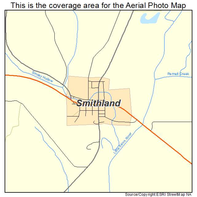 Smithland, IA location map 