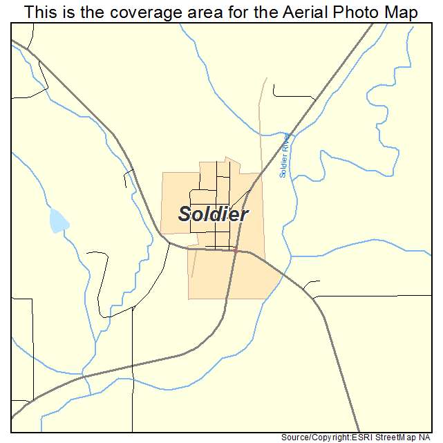 Soldier, IA location map 