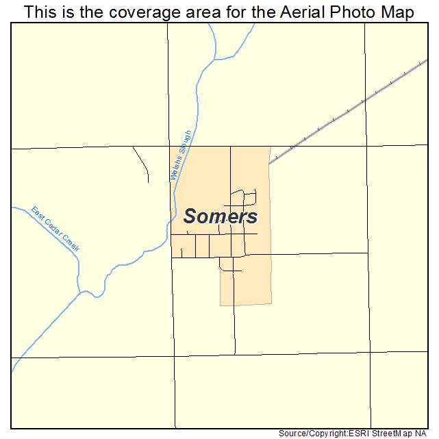 Somers, IA location map 