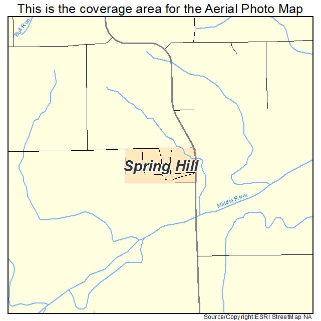 Spring Hill, IA location map 