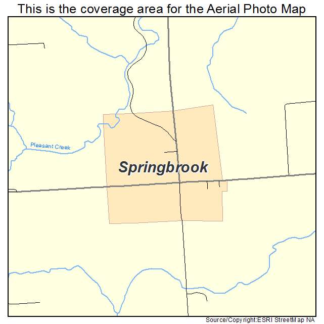 Springbrook, IA location map 