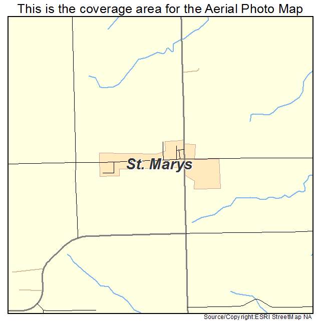 St Marys, IA location map 