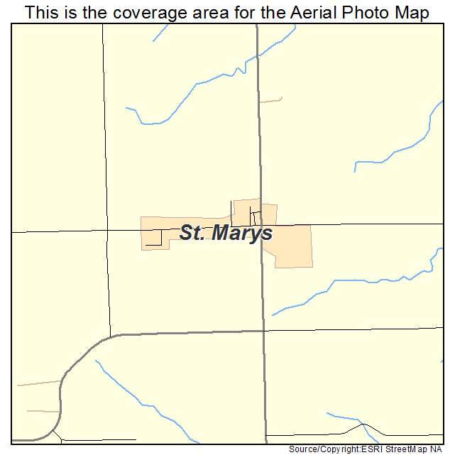 St Marys, IA location map 