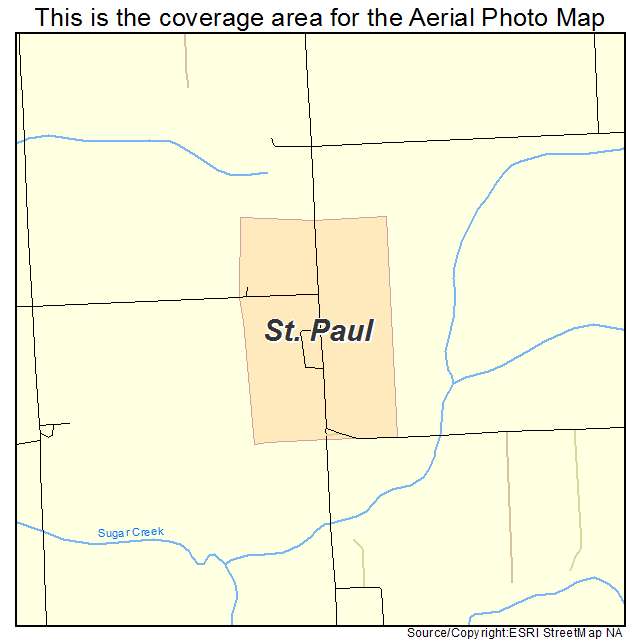 St Paul, IA location map 