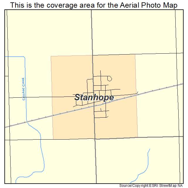 Stanhope, IA location map 