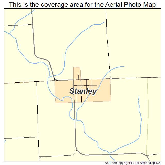 Stanley, IA location map 