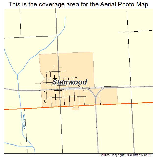 Stanwood, IA location map 