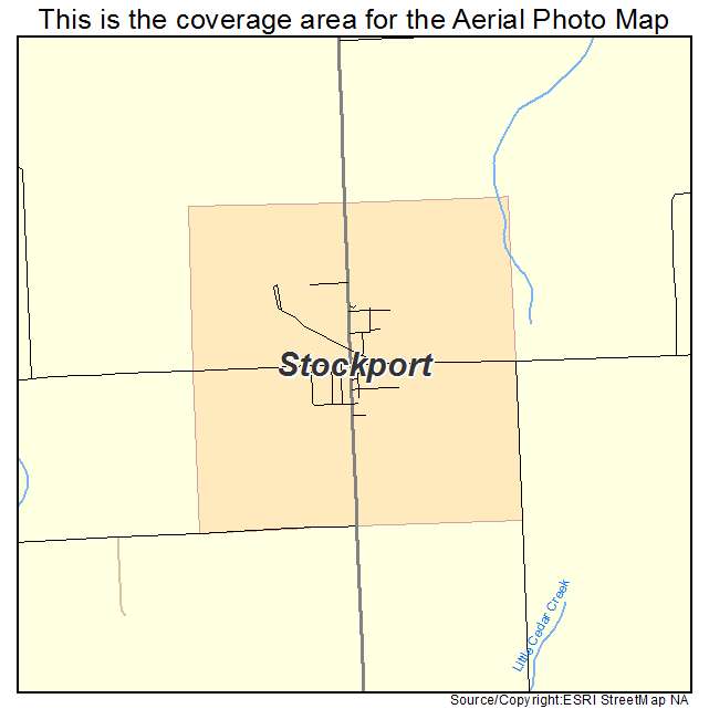 Stockport, IA location map 