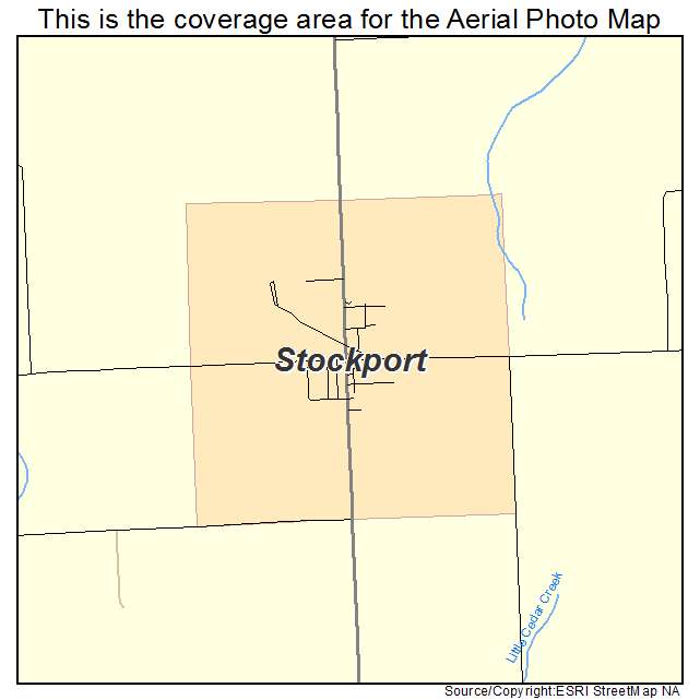 Stockport, IA location map 