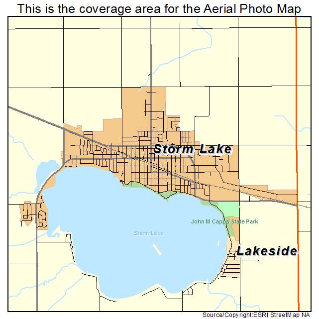 Storm Lake, IA location map 