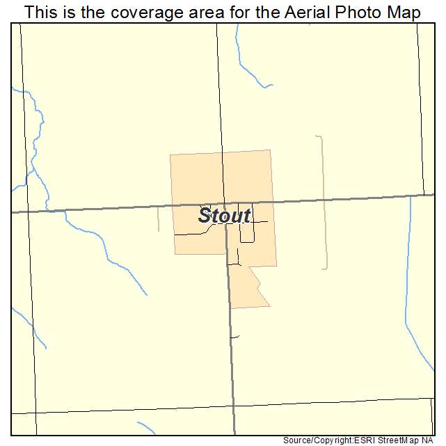 Stout, IA location map 