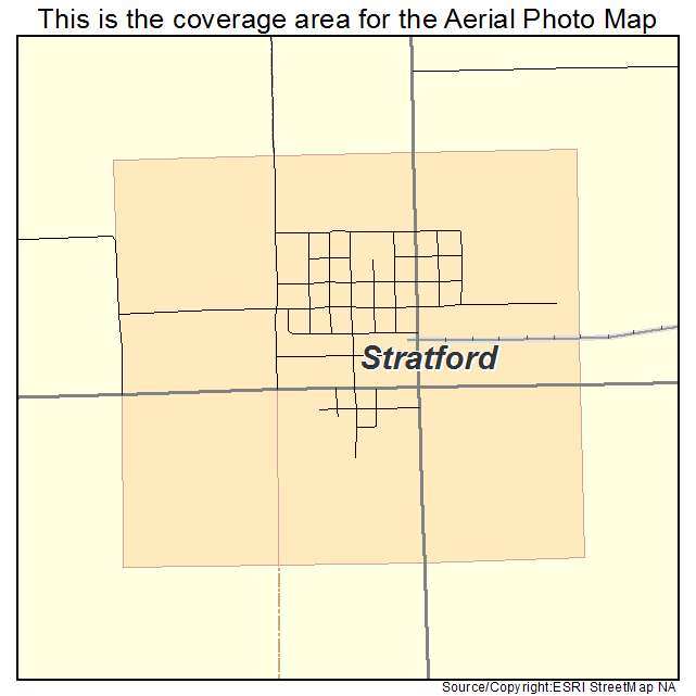 Stratford, IA location map 