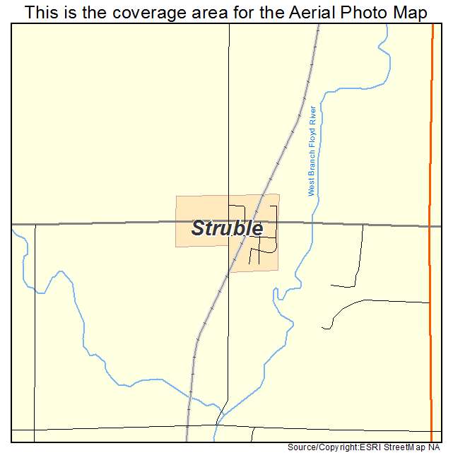 Struble, IA location map 