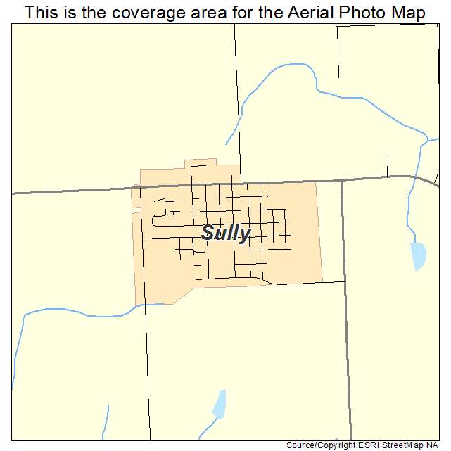 Sully, IA location map 