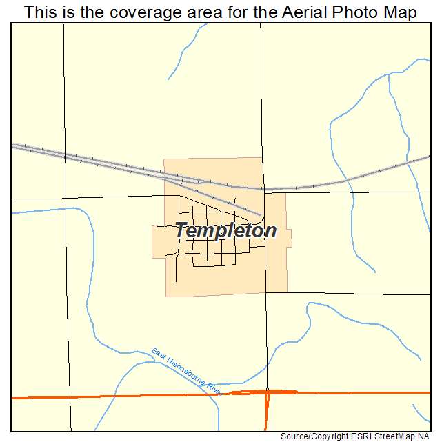 Templeton, IA location map 