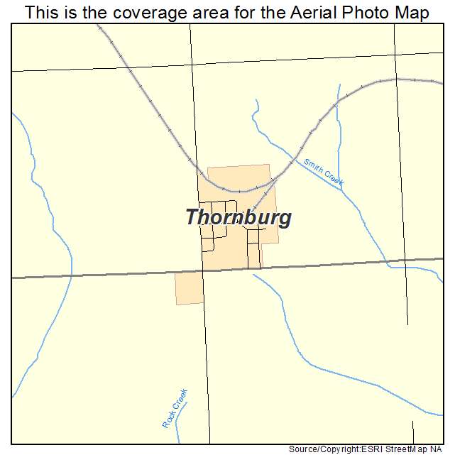 Thornburg, IA location map 