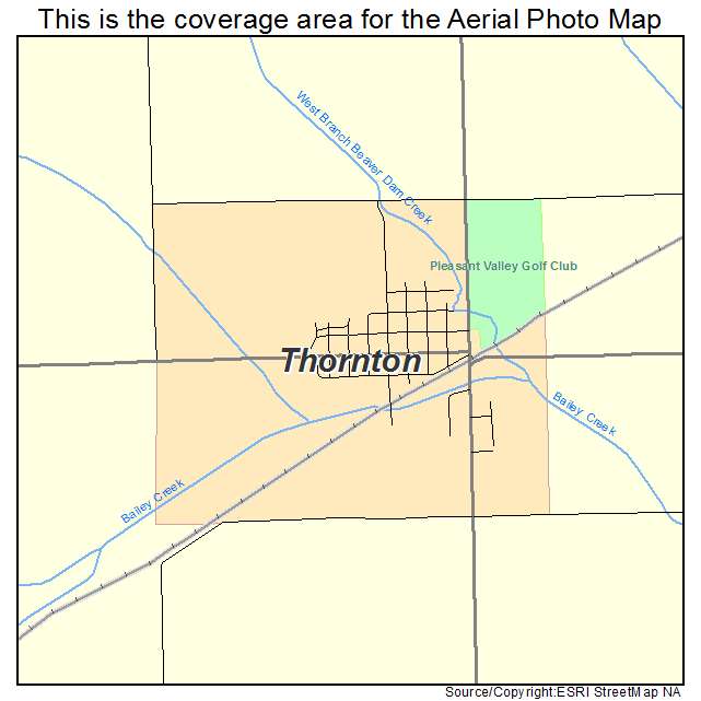 Thornton, IA location map 