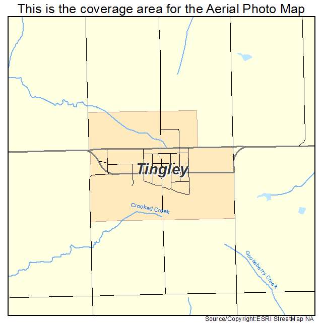 Tingley, IA location map 