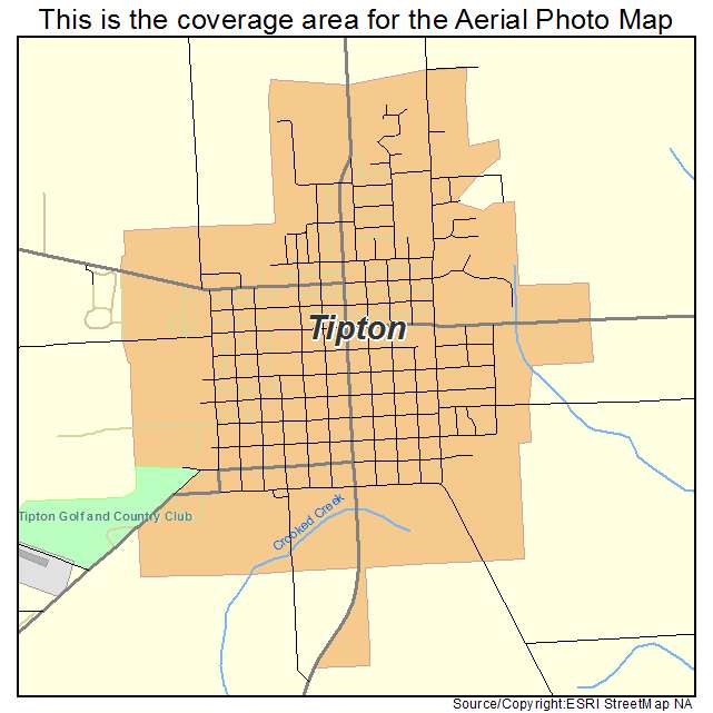 Tipton, IA location map 