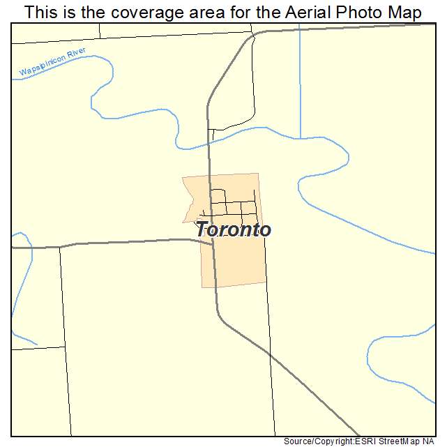 Toronto, IA location map 