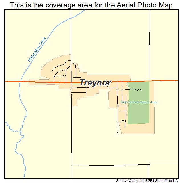 Treynor, IA location map 