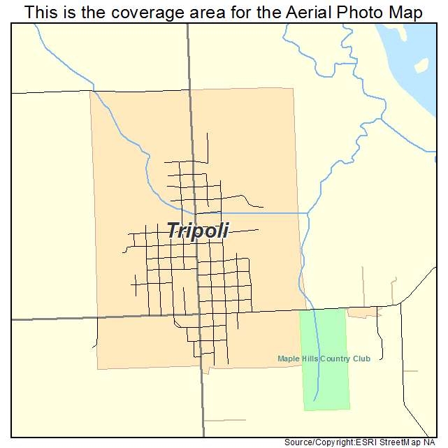 Tripoli, IA location map 