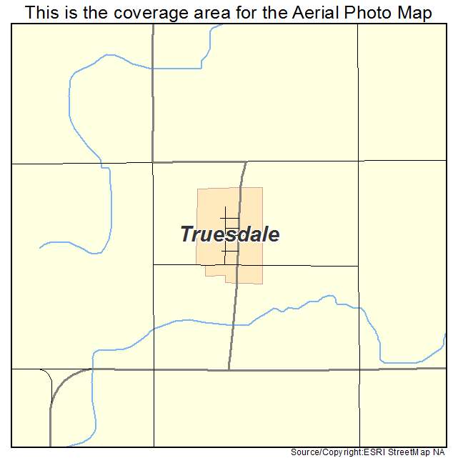 Truesdale, IA location map 