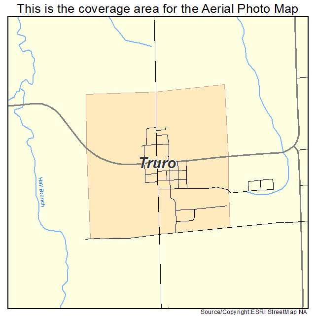 Truro, IA location map 