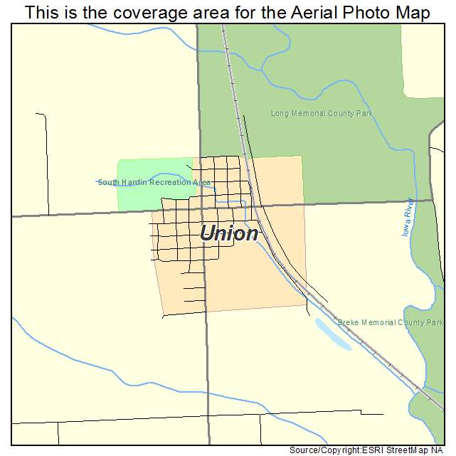 Union, IA location map 