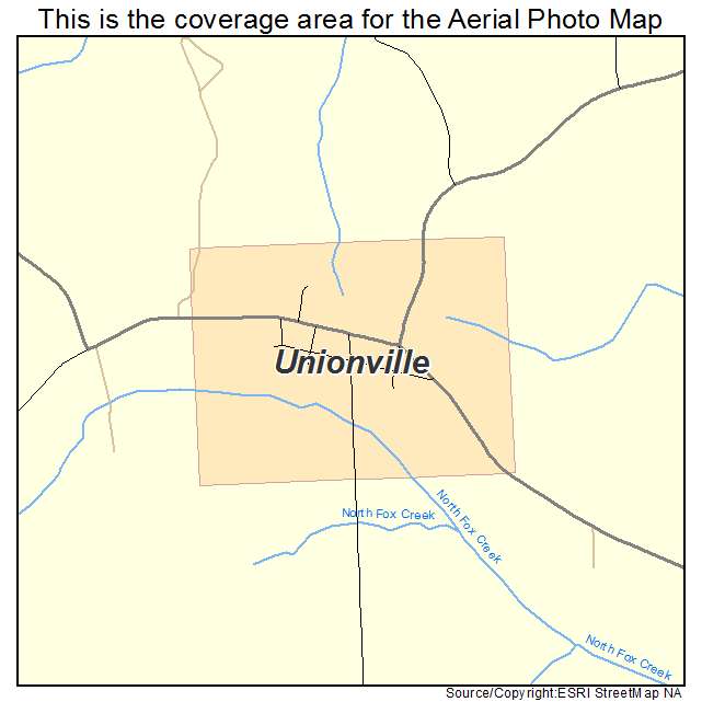 Unionville, IA location map 