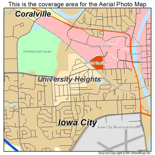 University Heights, IA location map 