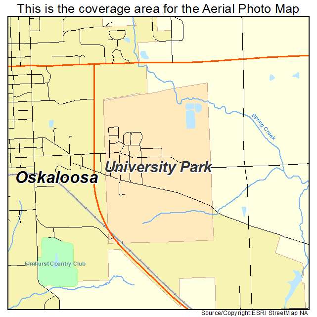 University Park, IA location map 
