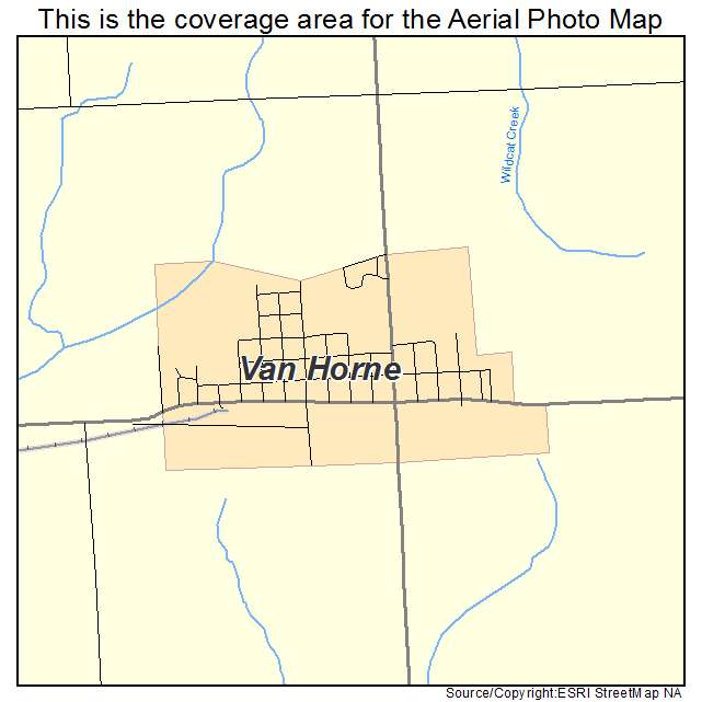 Van Horne, IA location map 