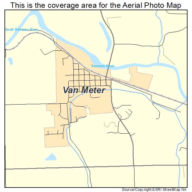 Van Meter, IA location map 