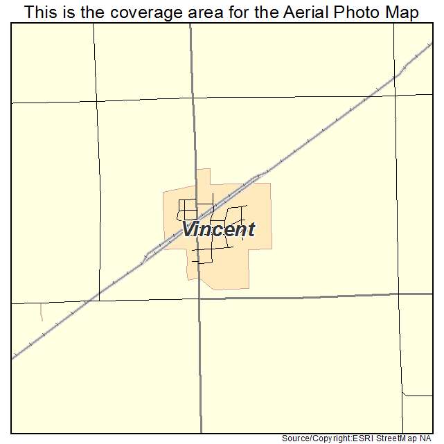 Vincent, IA location map 