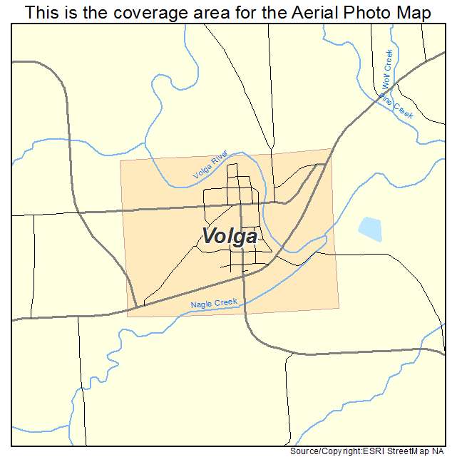 Volga, IA location map 