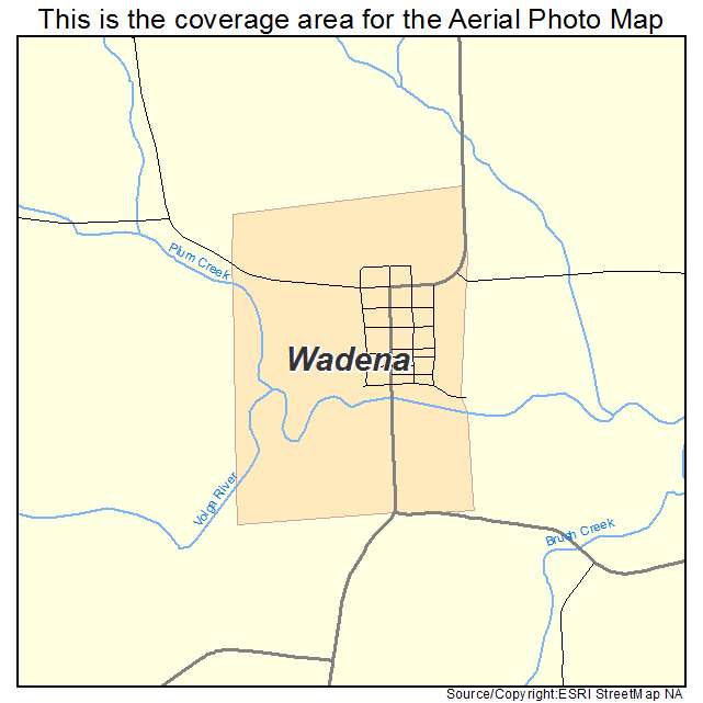 Wadena, IA location map 