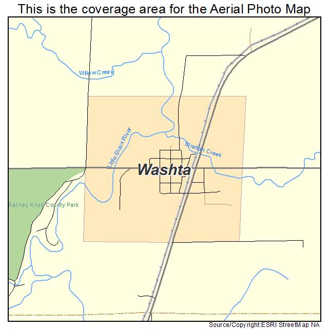 Washta, IA location map 