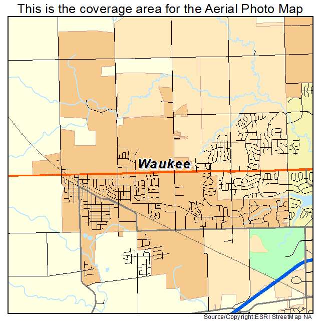 Waukee, IA location map 