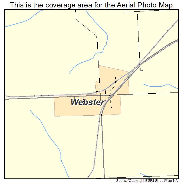 Webster, IA location map 
