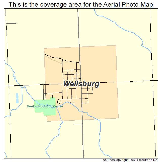 Wellsburg, IA location map 
