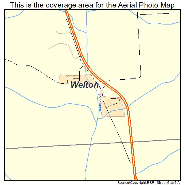 Welton, IA location map 