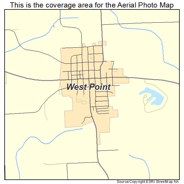 West Point, IA location map 