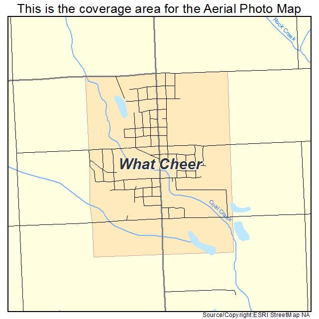 What Cheer, IA location map 