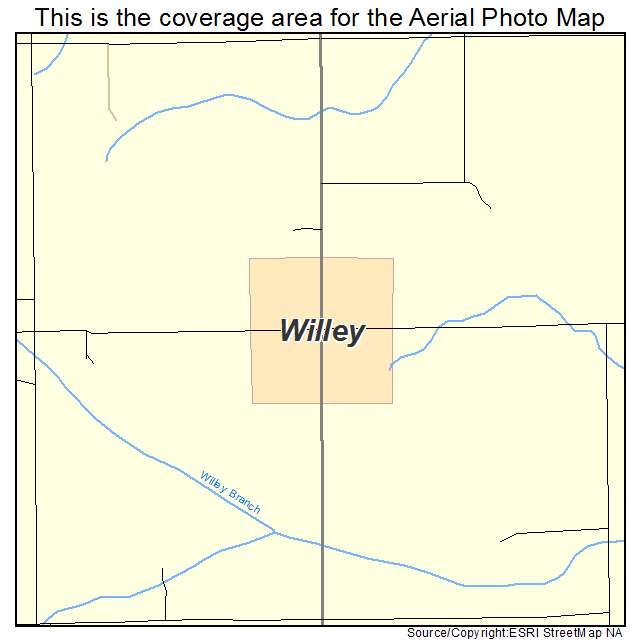 Willey, IA location map 