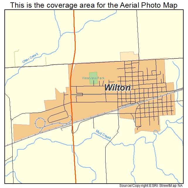 Wilton, IA location map 
