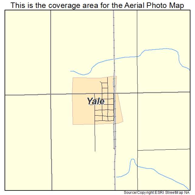 Yale, IA location map 