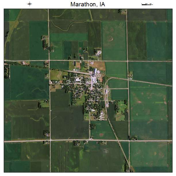 Marathon, IA air photo map